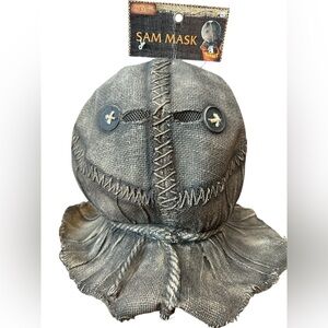 Trick R Treat Spirit Halloween Sam Head‎ Mask NWT Heavy Duty Mask 2019 Halloween